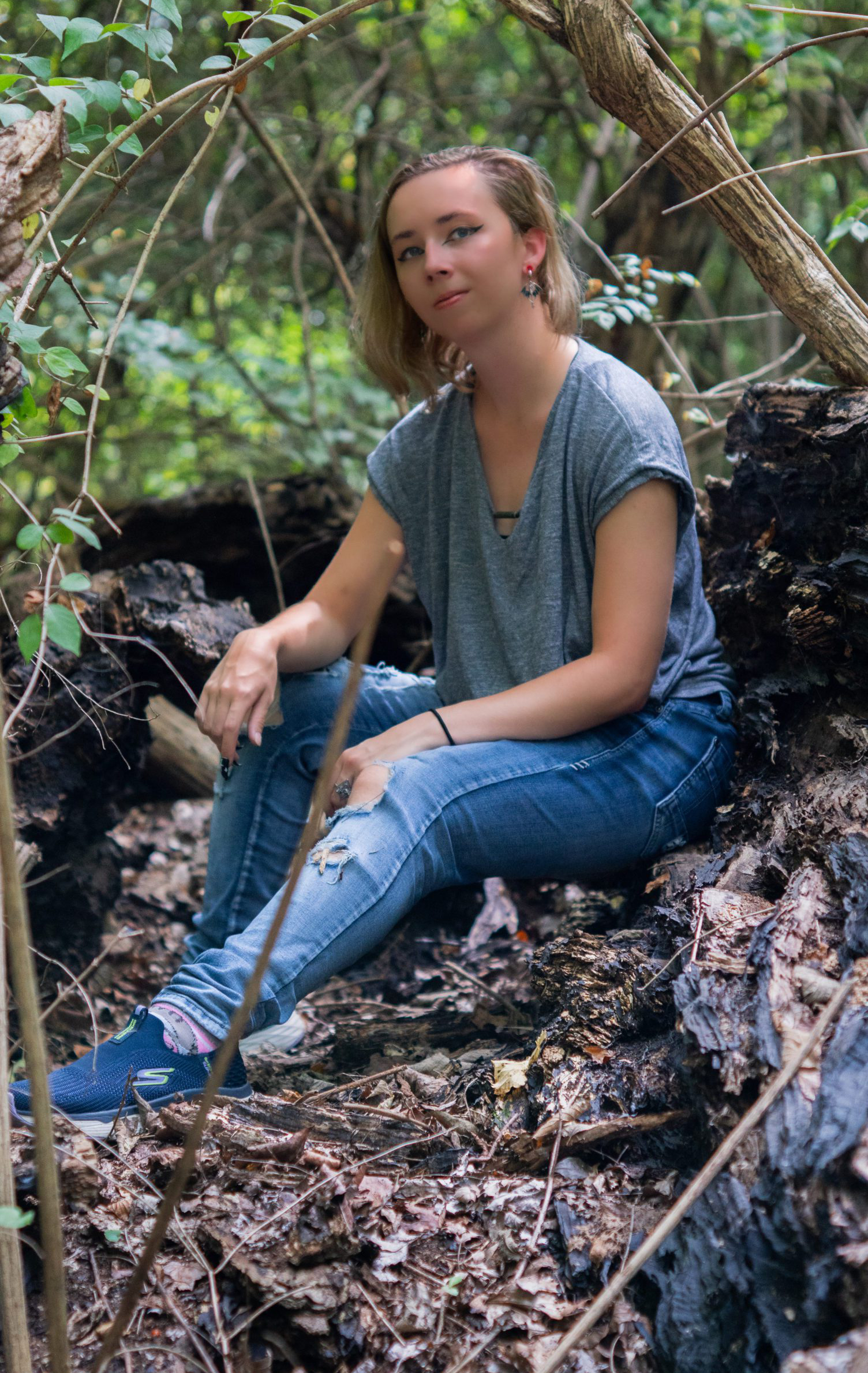 Portrait of an Woman in a Forest